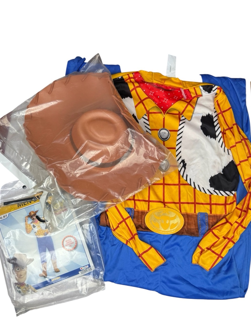 Adult Toy Story Woody Halloween Costume w/Hat